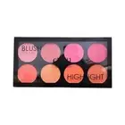 MyGlam21 Blush Highlighter Palette 24gm - Multishades