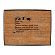 Oob Golfing Noun - Funny Novelty Doormat Man Cave Floor mat