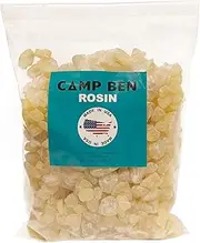 Camp Ben Pine Rosin - Tree Resin - for Making Beeswax Food Wraps, Natural Hand Grip Enhancer - Baseball, Softball, Tennis, Rodeo and Rough Stock Bucking, Bull Riding, Gum Nugget Rock Form