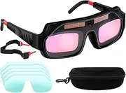 Welding Goggles - Welding Torch Goggles | UV-resistant Adjustable Eye Protection Shield for Grinding Industrial Work Auto Repair Fabrication Metal Cutting
