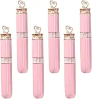 minkissy 2sets Lip Gloss Tube Sequin Interior Decoration Personalized Ashtray Party Supplies Decoration Charm Storage Bags and Ice Bags Bookmark Women Moisturizing Glossy Faux Plastic 6pcs*2