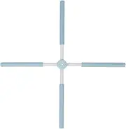 Compact Stretch Pole, Men and Women Retractable Cross Stick Stretching Tool, Posture Corrector Sticks for Back, Shoulders, Chest, Hunchback, 80cm Long, Blue