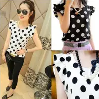 在飛比找ETMall東森購物網優惠-New summer large size polka do