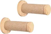 Wall Cat Tree - Pet Wall Ladders, Portable Cat Climbing Shelves | Cat Furniture Items, Mounted Sound Shelf, Wooden Post Accessories for Playroom, Indoor Use, Kitten and Home Uses