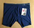 CALVIN KLEIN NAVY BLUE SOFT MICROFIBER BOXER BRIEF UNDERWEAR MEDIUM CK ONE