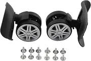 [TOUISEDGI] Luggage Wheels, 1 Pair Luggage Replacement Wheels Suitcase Luggage Caster Wheels Repair Parts for Maintenance Black