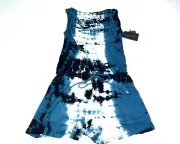 Mossimo Sleeveless Target Tie Dye Romper Green Black White Women's S - NWT