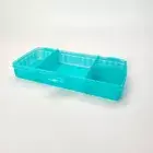 NEW Tupperware Lunch 'N Things Divided Lunch Container On the Go BLUE AQUA
