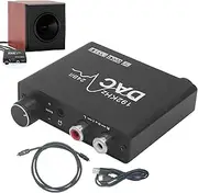 Digital to Analog Converter Box | Audio Extractor, Analog Audio Converter | Adjustable Analog Converter Box, 192khz Audio Extractor, Analog Audio Converter, High-Fidelity Audio Converter