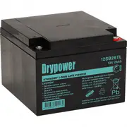 Drypower 12SB26TL 12V 26Ah Long Life Standby SLA AGM Battery 6-9 Year DesignLife