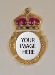 Custom Design Royal Kings BEF Crown Badge Sticker Magnet Battle UK War Unit Army