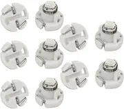 Sourcingmap 10 Pcs T3 Green 3020 LED Dashboard Panel Lights DC 12V Internal