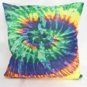 Spiral Tie Dye cotton linen cushion cover hippie bohemian patio cushion cover