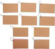 LAPYAPPE Thick Blank Cards Notes Portable Memo Notebook Double-Sided Lined Study Reference Cards