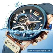 CURREN Luxury Brand Men Analog Leather Sports Watches