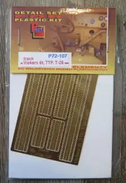 1:72 scale Model Detail set Track Vickers 6t, 7TP, T-26 P72-107 Tank