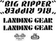 SE Bikes Big Ripper Decal Set