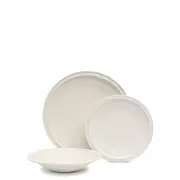 Salt & Pepper Plisset 12 Piece Dinner Set