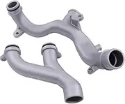 Upgrade Aluminum Radiator Coolant Water Outlet Pipe Hose with O Ring for Land Rover Discovery Range Rover Sport Velar Defender 3.0 5.0 Gas Jaguar XF XJ XE F Type Pace 3.0 5.0 Supercharged