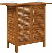 Garden Table Bar Table 110x50x105 cm Solid Acacia Wood