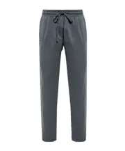 Dolce Gabbana Logo Plaque Drawstring Track Pants IT46 Black