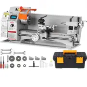 VEVOR Mini Metal Lathe Machine, 180 x 400 mm, 800W Precision Benchtop Power Metal Lathe, 150-2500 RPM Continuously Variable Speed, with 3-jaw Metal Ch