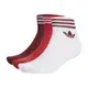 Adidas 襪子 TREF Ankle 白 紅 酒紅 低筒襪 休閒 穿搭 三線 毛巾底 三葉草 愛迪達 3雙入 GN3085