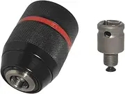 Metal Drill Chuck SDS Shank 1.5-13mm Keyless Drill Chuck Quick Change Converter Keyless Adapter 1/4 Inch Hex Shank Fixture Tools chuck(StyleB)
