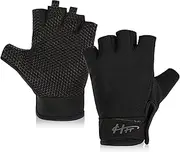 Fingerless Gloves Padded Multipurpose Water & Sports Gloves Touchscreen Stretchy Mittens Fingerless Knuckle Protective Breathable Lightweight Outdoor for Fishing, Sailing, Rowing, Kayaking & More