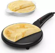 Crepes Maker, Electric Crepe Maker with Handle, Non-Stick Coating, Heating Su...