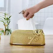 Widen The Draw Hole Tissue Box Cover, Plastic Rectangle Tissue Box Cover, Smooth Facial Tissue Box Holder for Dresser Bathroom Decor