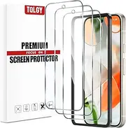 TQLGY 3 Pack Screen Protector for Google Pixel 9 Pro XL, Tempered Glass Film with Easy Installation Frame, Fingerprint Unlock Compatible, HD Clear, 9H Hardness