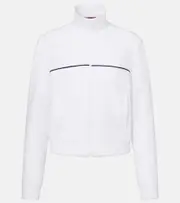 [Gucci] Gucci GG cotton-blend terry jacket AU 18 white