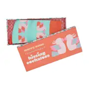 3PK Annabel Trends Boxed Novelty Soft Socks One Size Christmas Kissing Cockatoos