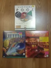 BIG BOX - still SHRINK-WRAPPED - 3 PC games - Pool and 2 Pinballs - SHIPS FREE