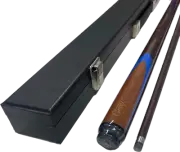 Grafex Art Brown Graphite Multi-Weight System Pool Snooker Billiard Cue and B...