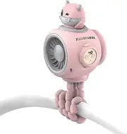 Misting Fan For Stroller - Stroller Spray Water Fan - Three Speed, Cooling Device For Carriage Shopping Camping Outdoor Travel