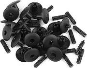 uxcell 20pcs Plastic Rivet Fender Bumper Fastener Clips Push-Type Retainer for Audi 4D0-807-300