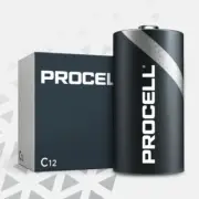 Duracell Procell PC1400 Industrial Grade C Size Alkaline Battery Pack of 12