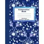 COMPOSITION BOOK: BLUE SNOWFLAKE ICE QUEEN