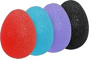 uxcell Hand Exercise Ball, 4 Pcs Squeeze Balls Stress Ball for Adult Grip Strengthening Occupational Equipment for Finger Wrist Strength, Multicolor