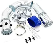3" 76mm Air Intake Pipe Universal Aluminum Alloy Intake Pipe Kit Turbo Direct Cold Injection System
