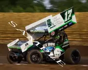 BRYAN CLAUSON #17W ELK GROVE WoO SPRINT CAR RACING ON TRACK 8X10 GLOSSY PHOTO #8