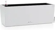 Lechuza Balconera Stone 50 All in One Stone Finish Self Watering Plant Pot, Quartz White