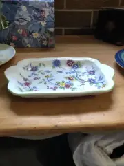 Vintage Andrea Sadek floral serving tray