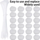 30Pcs Washer Lint Catcher Nylon Washing Machine Lint Trap with 30 Cable LiKmK