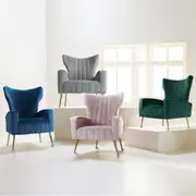 Artiss Armchair Lounge Chair Accent Chairs Armchairs Velvet Sofa Couch Seat