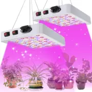 2 Pack 1000W LED Grow Light Full Spectrum Grow Lamps Dual Switch Greenhouse 9...