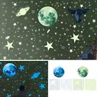 947Pcs Glow in The Dark Stars Stickers Luminous Moon Planet Spaceship Wall✉