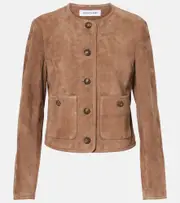 [Veronica Beard] Veronica Beard Andrea suede jacket AU 16 brown